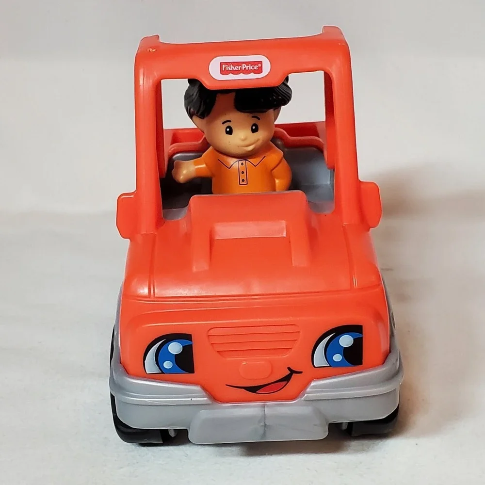 Fisher Price Little People Help a Friend Orange Pick Up Truck ATV Off Road 2017